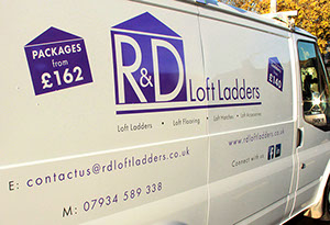 R & D Loft Ladders are a family run business covering Glasgow, Edinburgh and all areas of Scotland